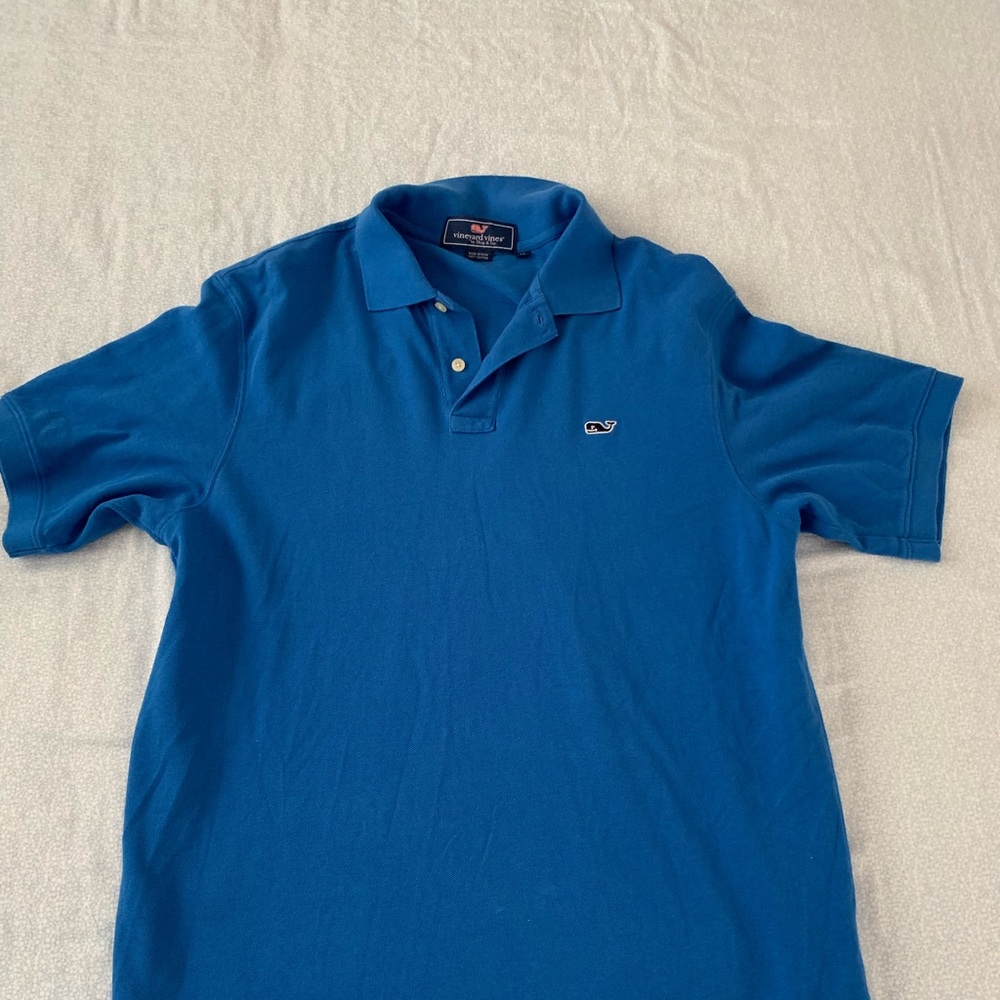 Like-new royal blue medium vineyard vines polo